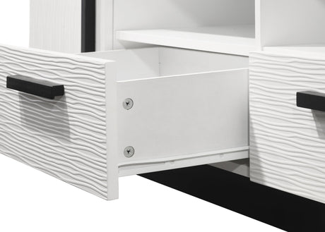 Matilda - TV Stand With Drawers - White Finish - view 4