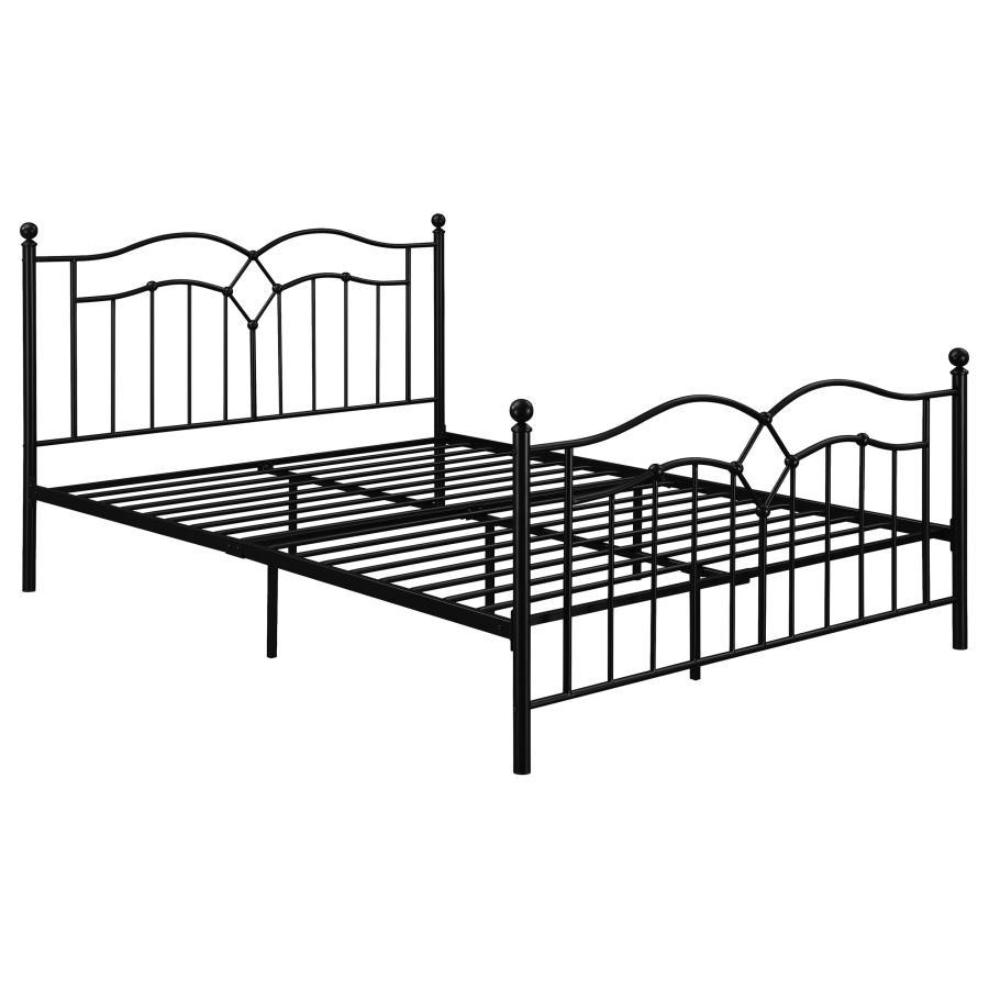 Klossen - Metal Queen Open Frame Bed - Black