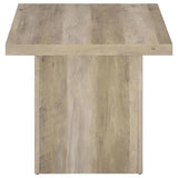 Devar - Square Engineered Wood End Table - Distressed Pine