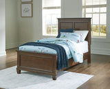 Danabrin - Twin Panel Bed - Brown