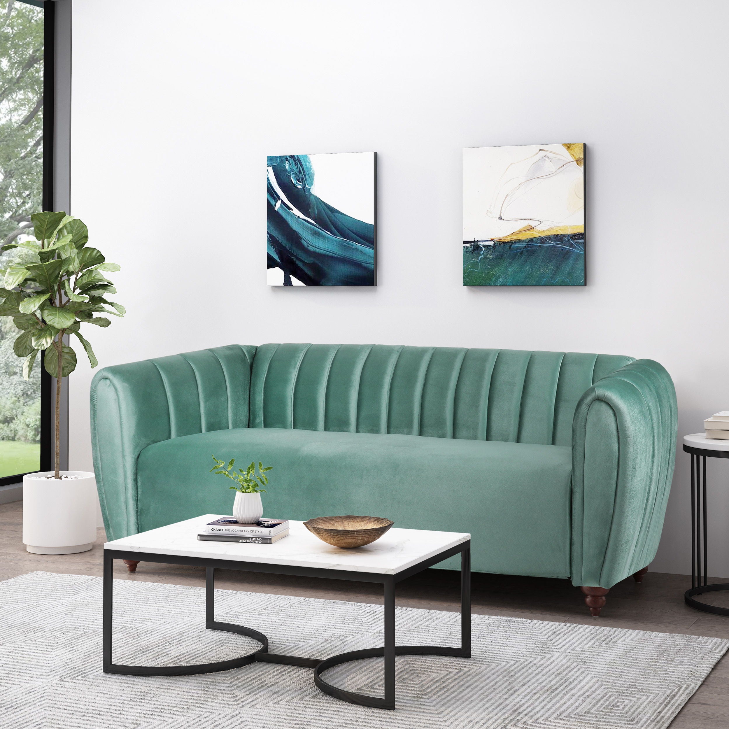 3 Seater Sofa Modern Glam Design