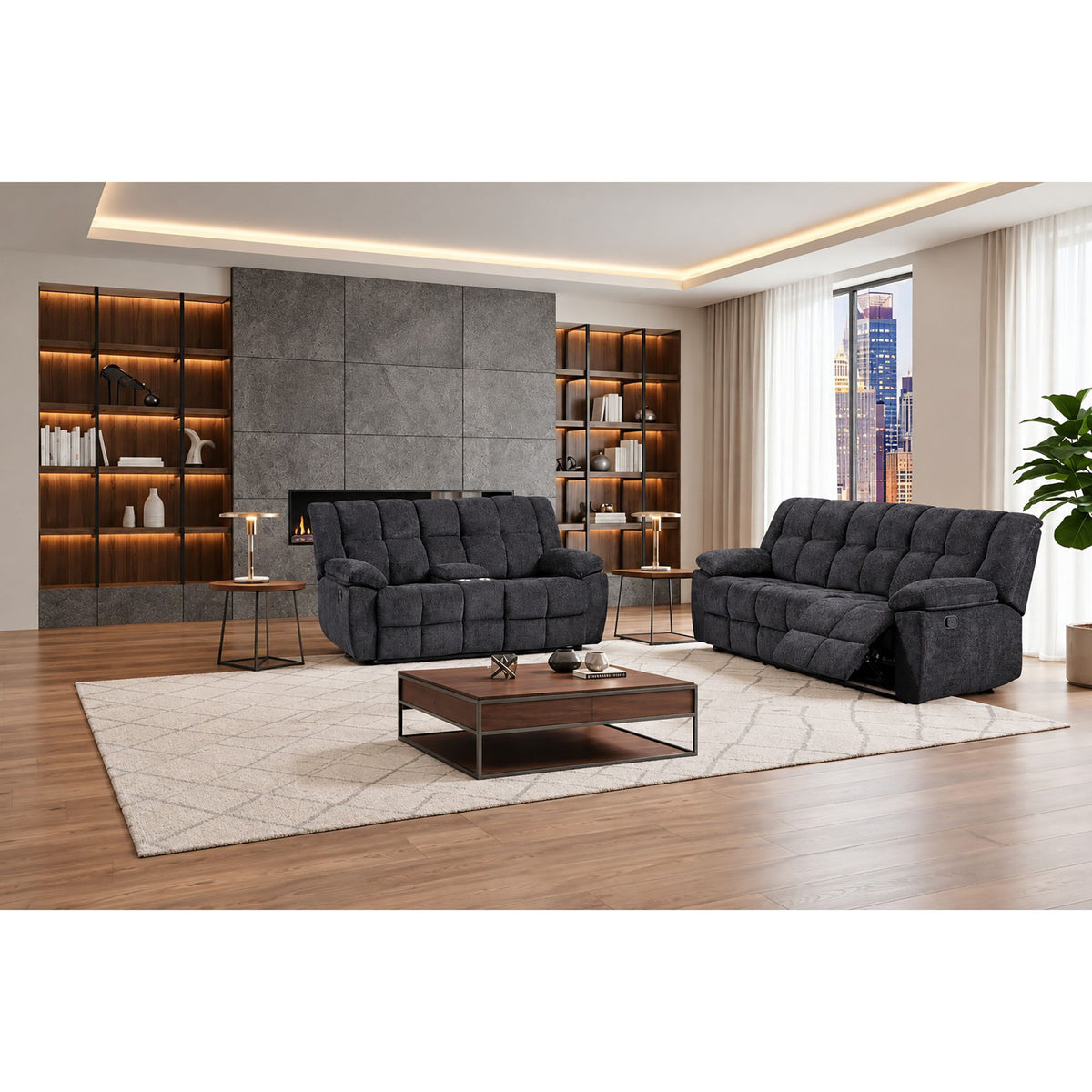 Liam - Console Reclining Loveseat