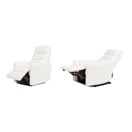 Bloomy - High Back Power Recliner Motion Chair - Chiffon White - view 8