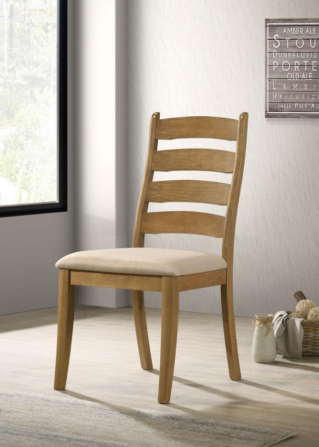 Danvers - Wood Dining Side Chair (Set of 2) - Brown Oak by Coaster Fine Furniture | Bel Furniture