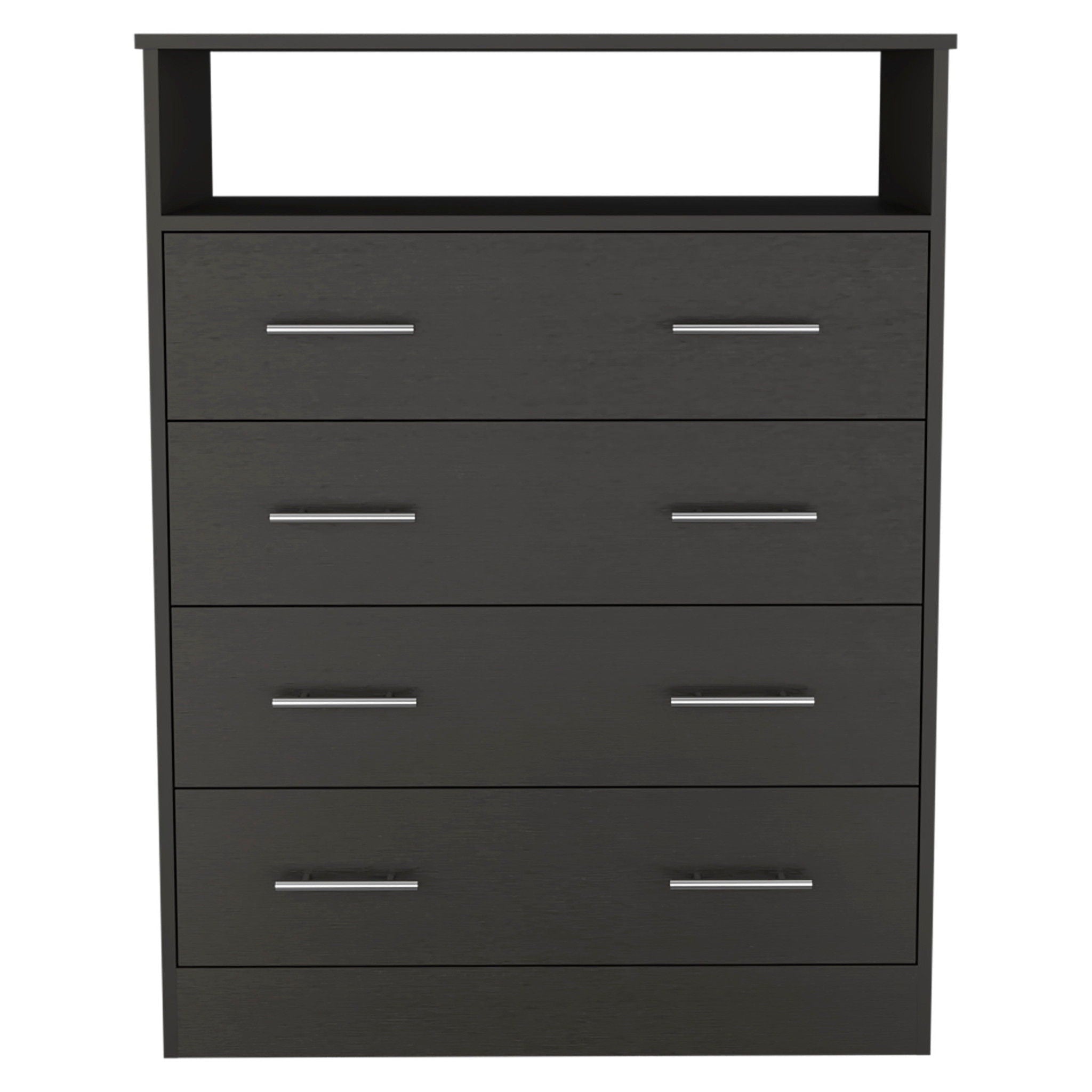 4 Drawer Dresser - Black