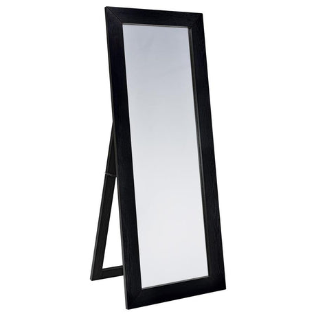Cadence - Tempered Glass Full Length Mirror Black by Coaster Fine Furniture | Bel Furniture