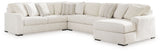 Chessington - Sectional Pearl Silver 4 Pc. Right Arm Facing Corner Chaise Sectional by Signature Design by Ashley® | Bel Furniture