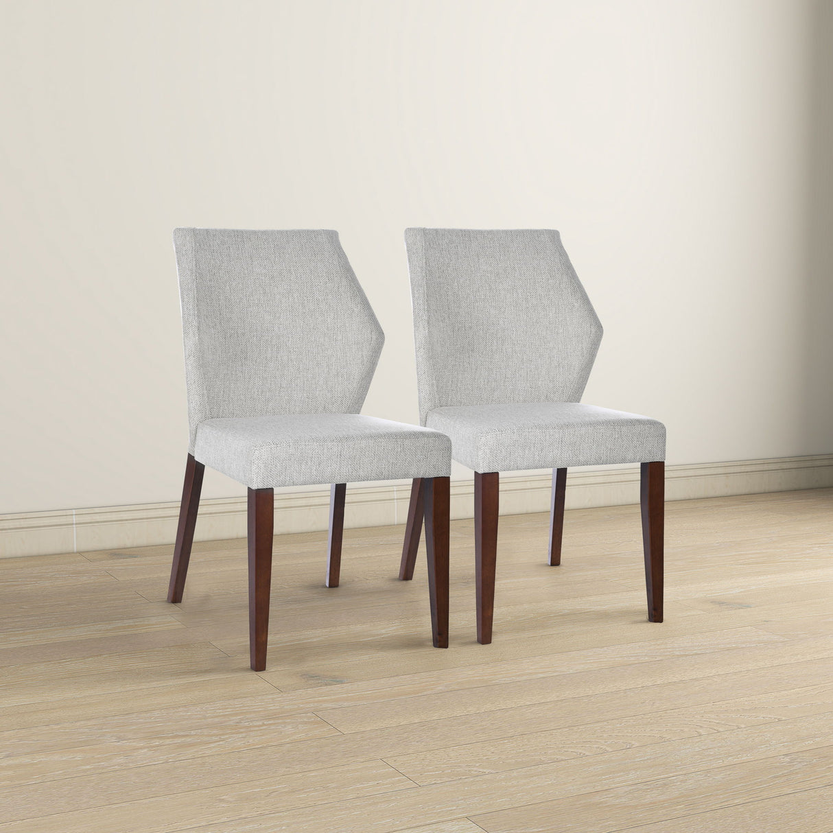 Luca - Dining Chair (Set of 2) - Light Gray by Ashcroft Furniture | Bel Furniture