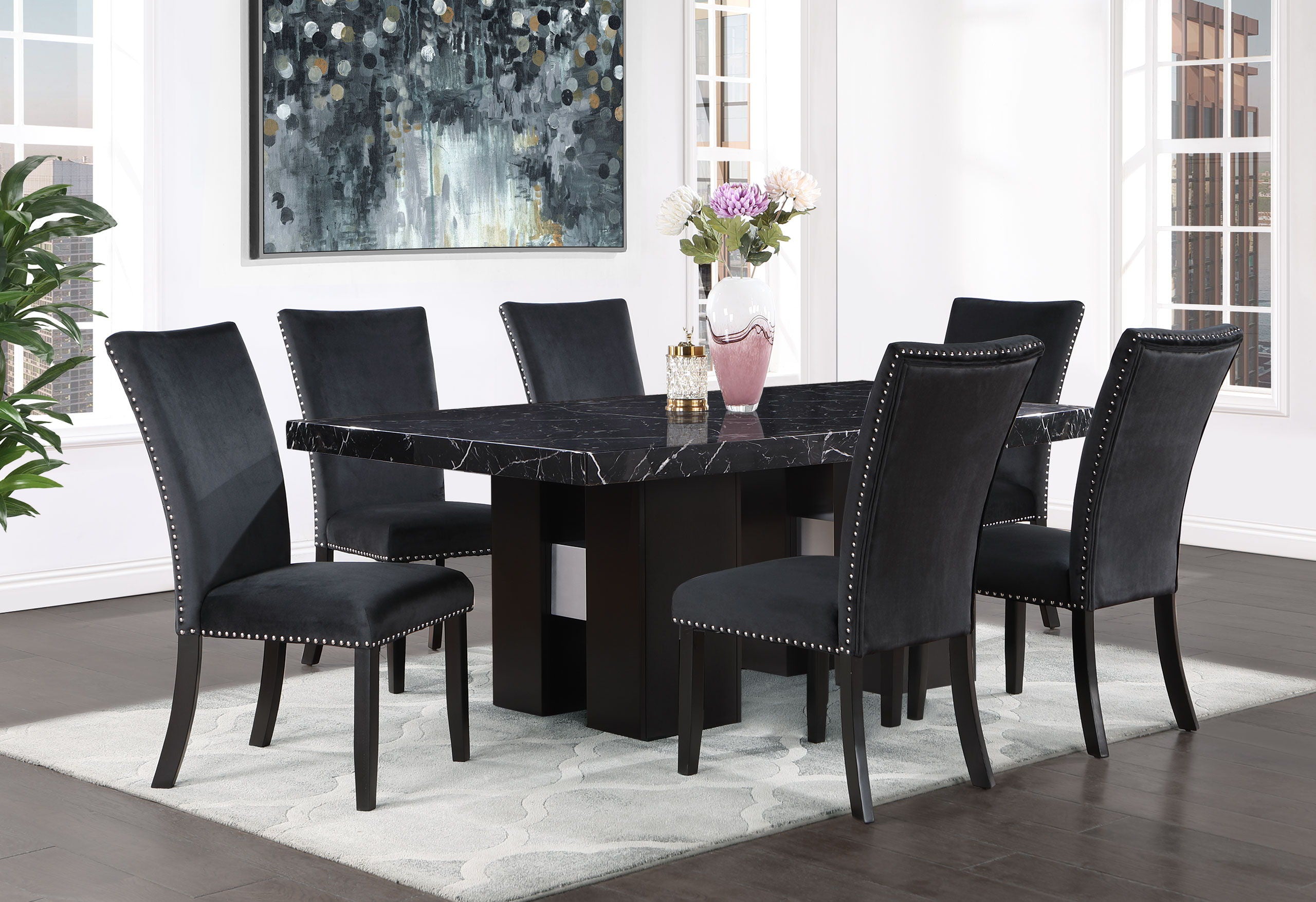 Jhoanna - Dining Table - Black