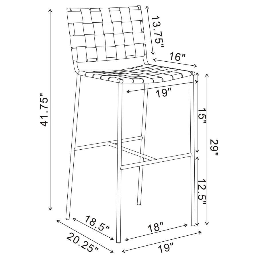 Adelaide - Upholstered Height Stool by CoasterEssence | Bel Furniture