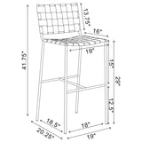 Adelaide - Upholstered Height Stool by CoasterEssence | Bel Furniture