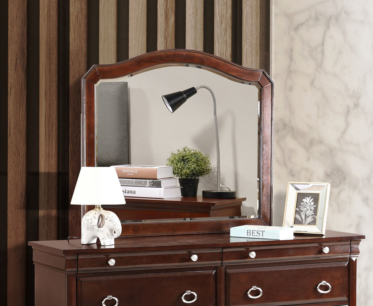 Triton - Mirror - Cappuccino by Glory Furniture | Bel Furniture