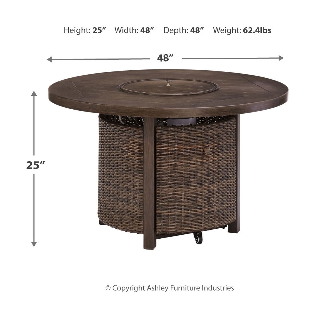 Paradise Trail - Medium Brown - 5 Pc. - Dining Set With 4 Swivel Lounge Chairs