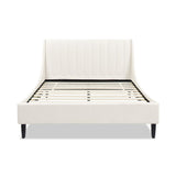 Aspen - Vertical Tufted Modern Headboard Platform Bed Set by Jennifer Taylor Home | Bel Furniture