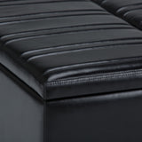 Ellis - Upholstered Coffee Table Storage Ottoman