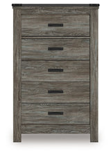 Frandern - Gray - Five Drawer Chest by Signature Design by Ashley® | Bel Furniture