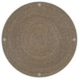 Halden - Round Woven Seagrass Accent Side Table - Light Brown
