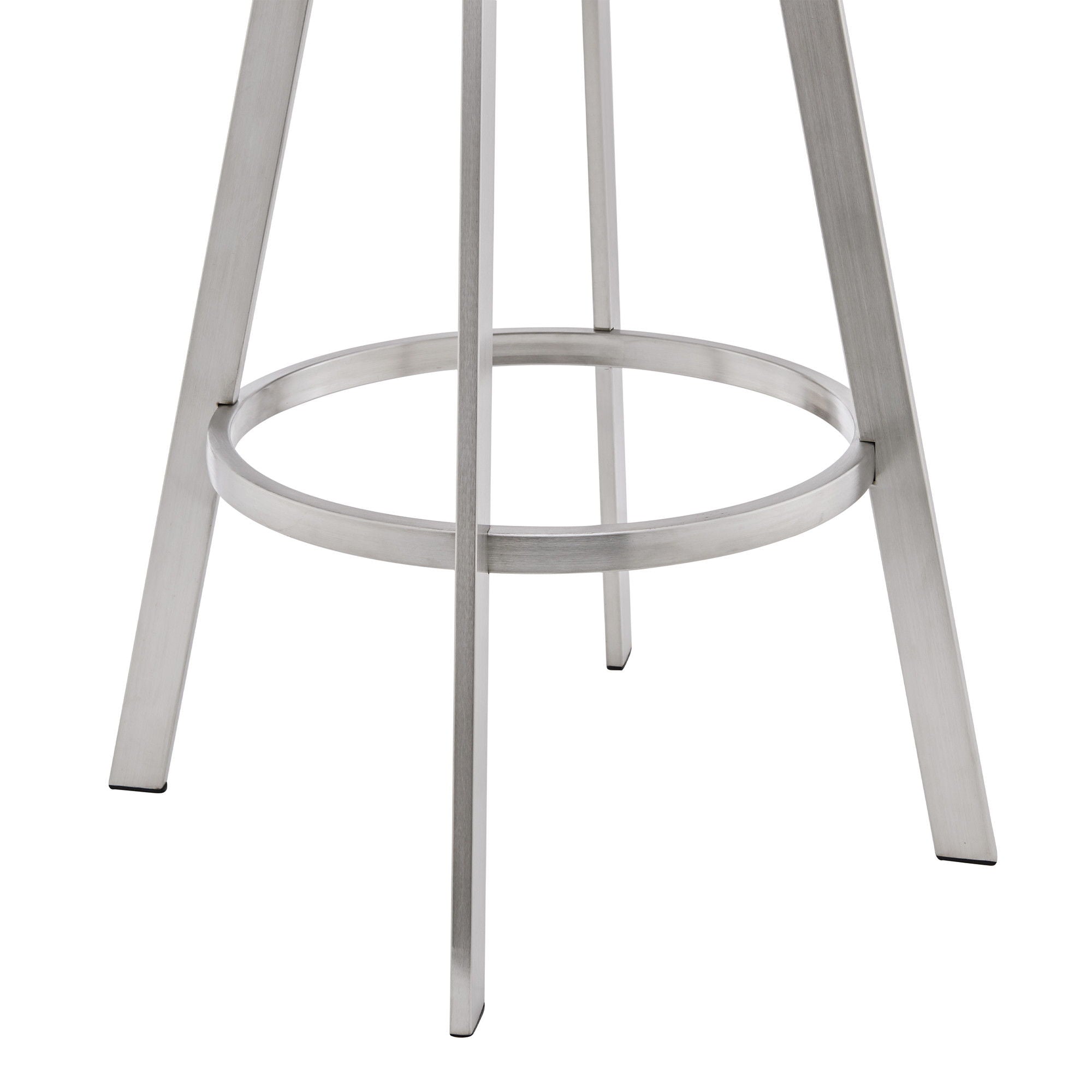 Swivel Low Back Counter Height Bar Chair - White