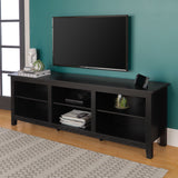 Modern Transitional 3 Shelf Open Storage 70" TV Stand For 80" TVs by Walker Edison | Bel Furniture