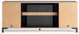 Cayberry - Black - TV Stand With Fireplace by Signature Design by Ashley® | Bel Furniture