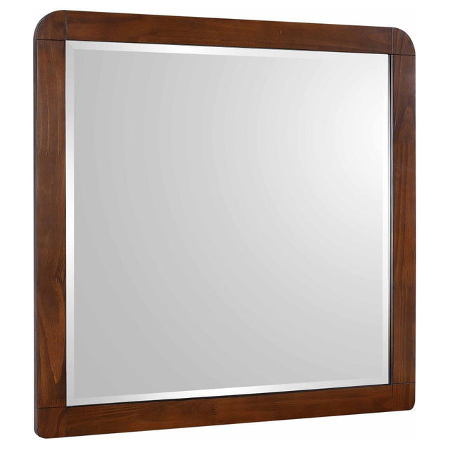 Robyn - Dresser Mirror Dark Brown by CoasterEssence | Bel Furniture