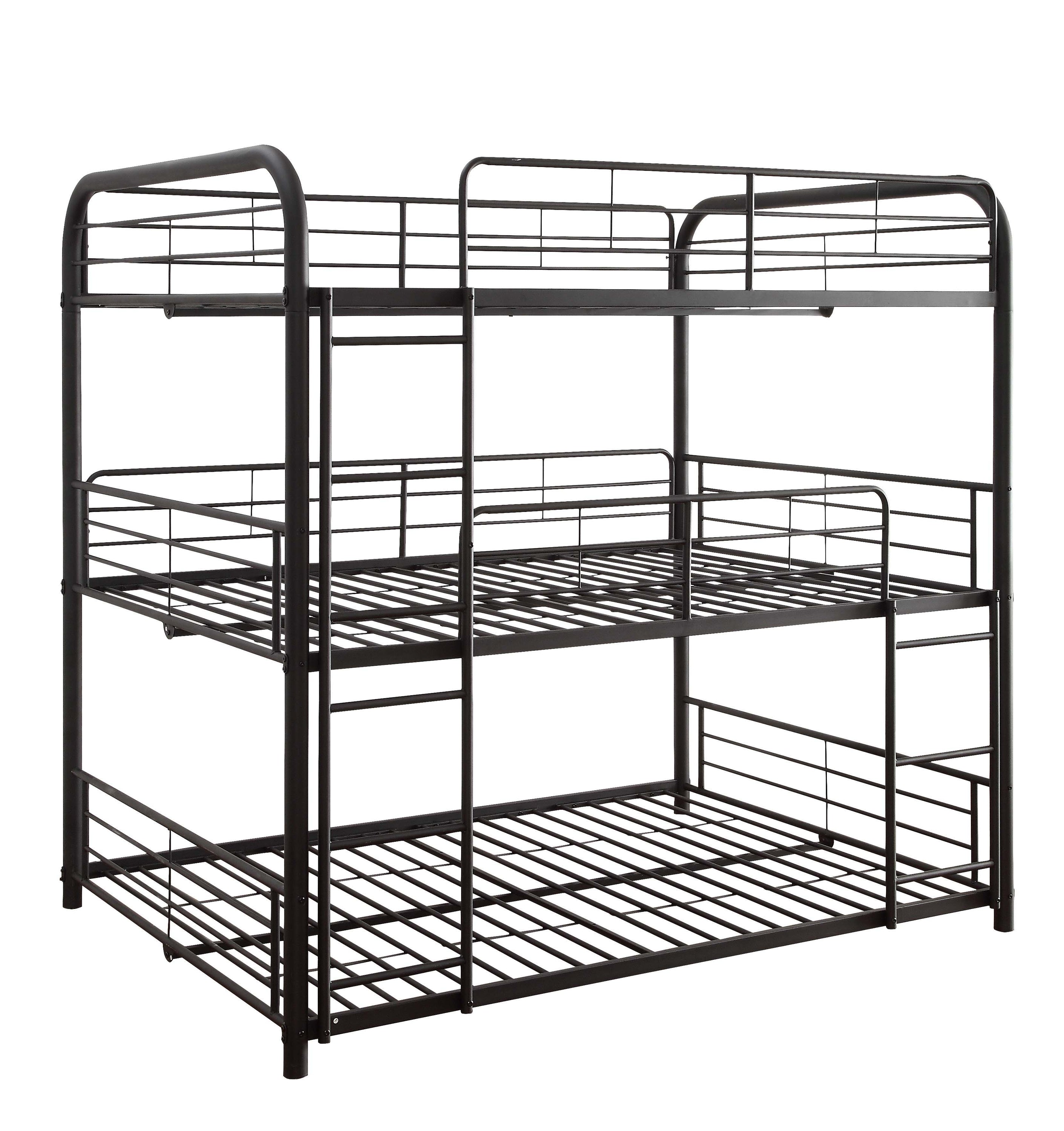 Cairo - Triple Full Bunk Bed - Black