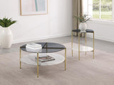 Jonelle - Round Glass Top Table by CoasterEveryday | Bel Furniture