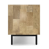Reeves - TV Media Stand - Natural by Simpli-Home | Bel Furniture