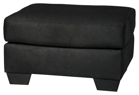Darcy - Ottoman Black by Signature Design by Ashley® | Bel Furniture