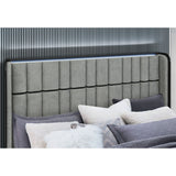 Isaiah - Bed With TV Lift-LED Speakers And Fireplace