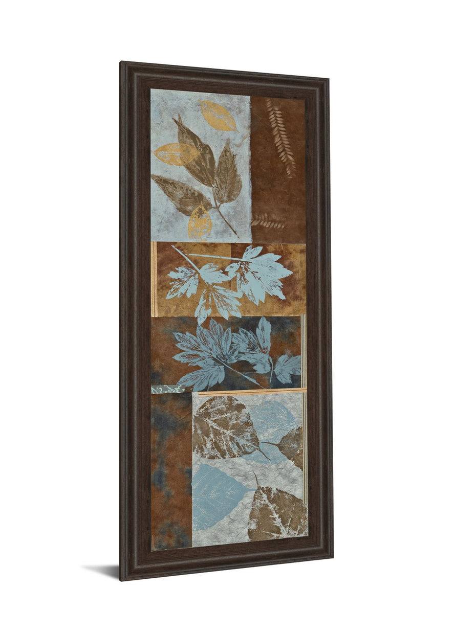 Fusion Panel Il By Jeni Lee - Framed Print Wall Art - Blue