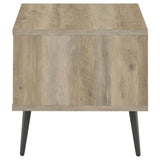 Welsh - Square Engineered Wood Side End Table Antique Pine - Distressed Pine by Coaster Fine Furniture | Bel Furniture