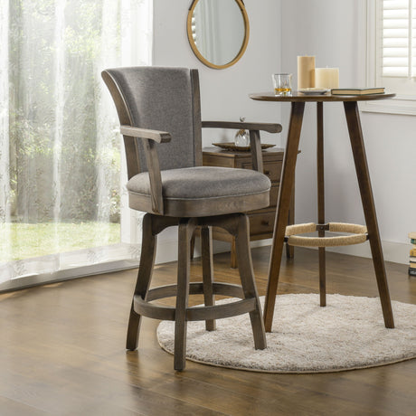 Williams - Swivel Counter Height Bar Stool by Jennifer Taylor Home | Bel Furniture