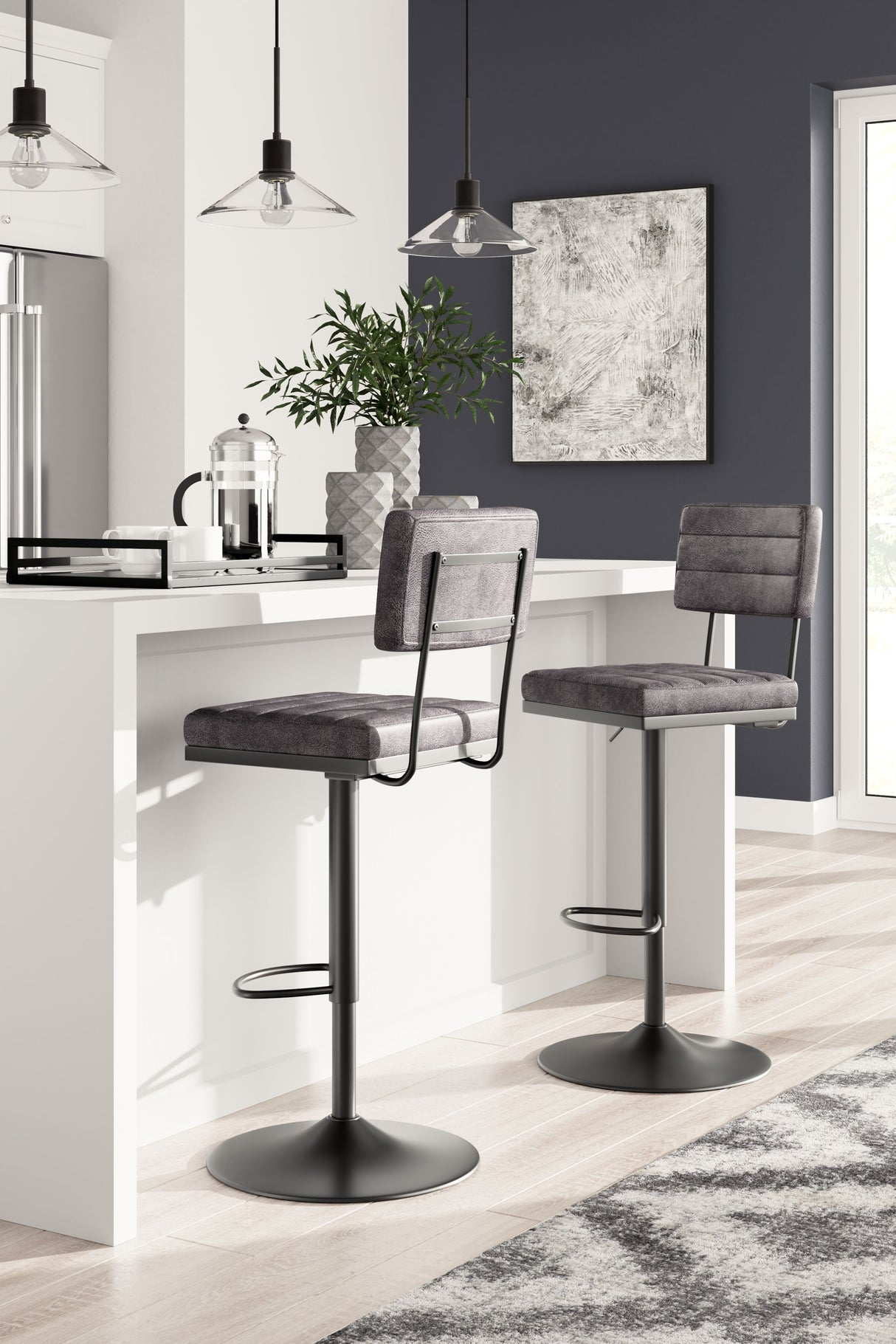 Strumford - Tall Swivel Barstool (Set of 2) by Signature Design by Ashley® | Bel Furniture