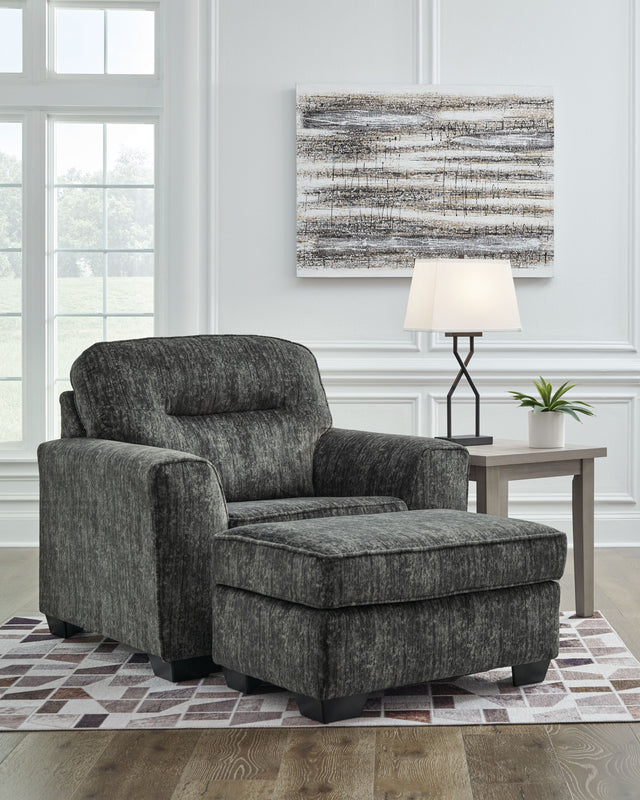 Lonoke - Chair And A Half, Ottoman Dark Gray by Signature Design by Ashley® | Bel Furniture