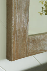 Waltleigh - Distressed Brown - Accent Mirror by Signature Design by Ashley® | Bel Furniture