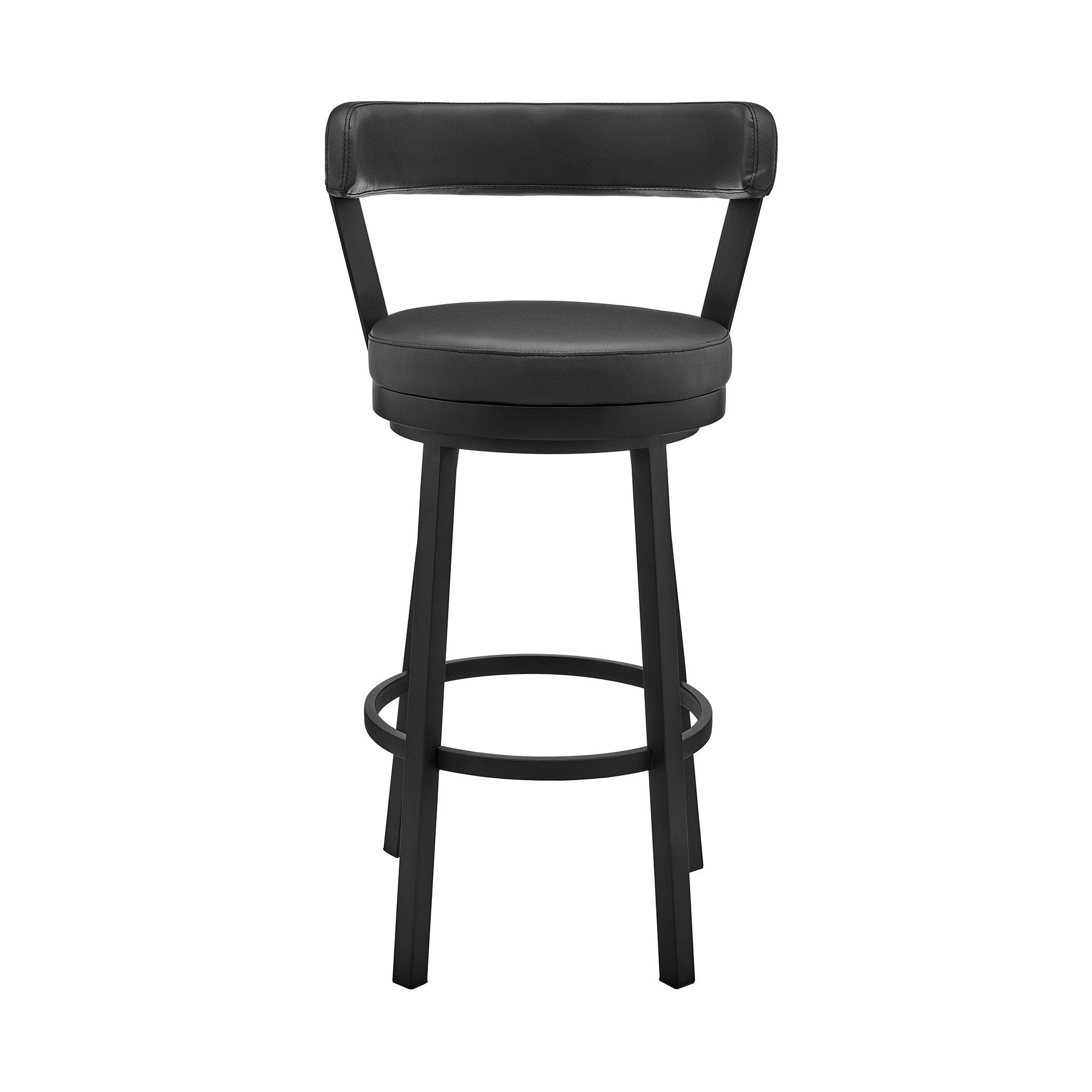 36" Swivel Counter Height Bar Chair - Black