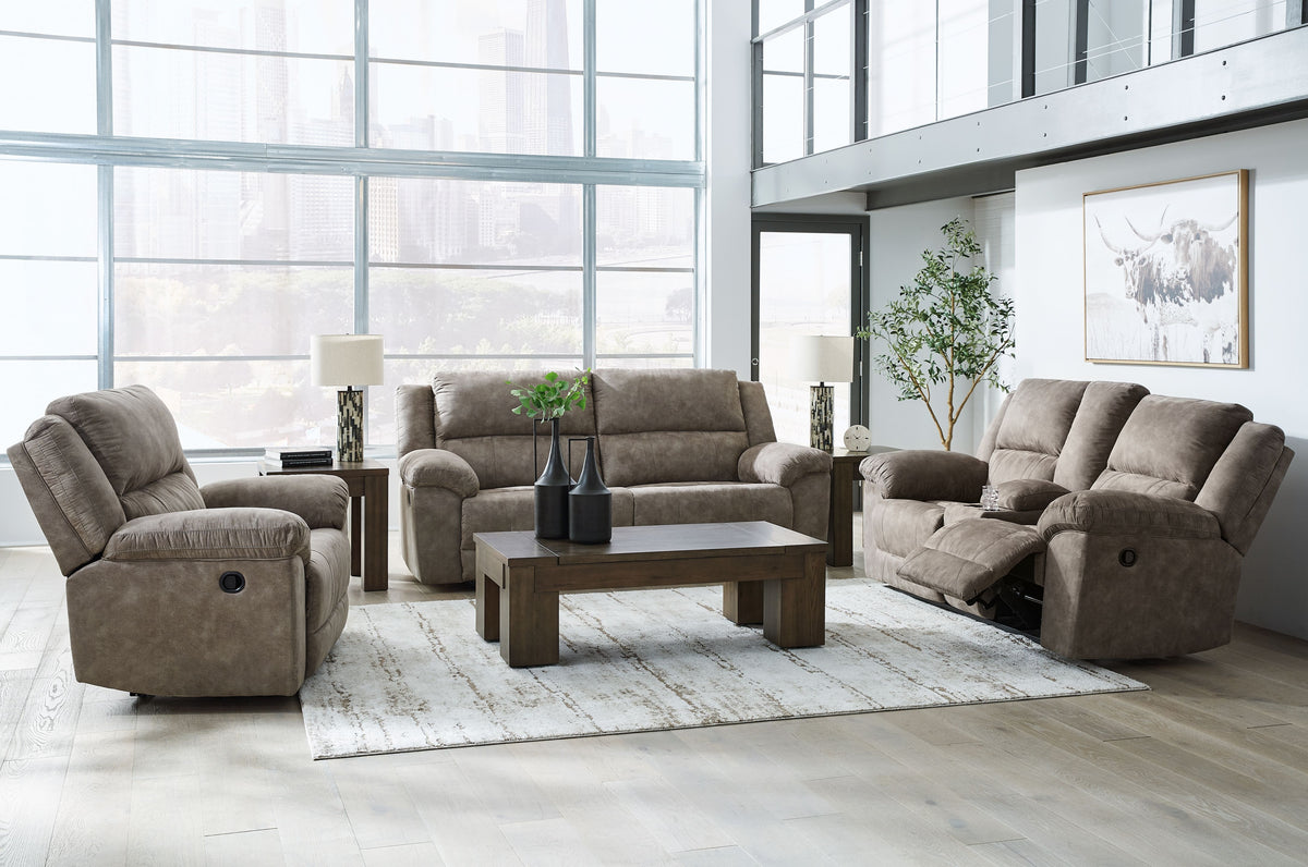 Laresview - Reclining Living Room Set Dark Brown 3 Pc. Sofa, Loveseat, Recliner by Signature Design by Ashley® | Bel Furniture