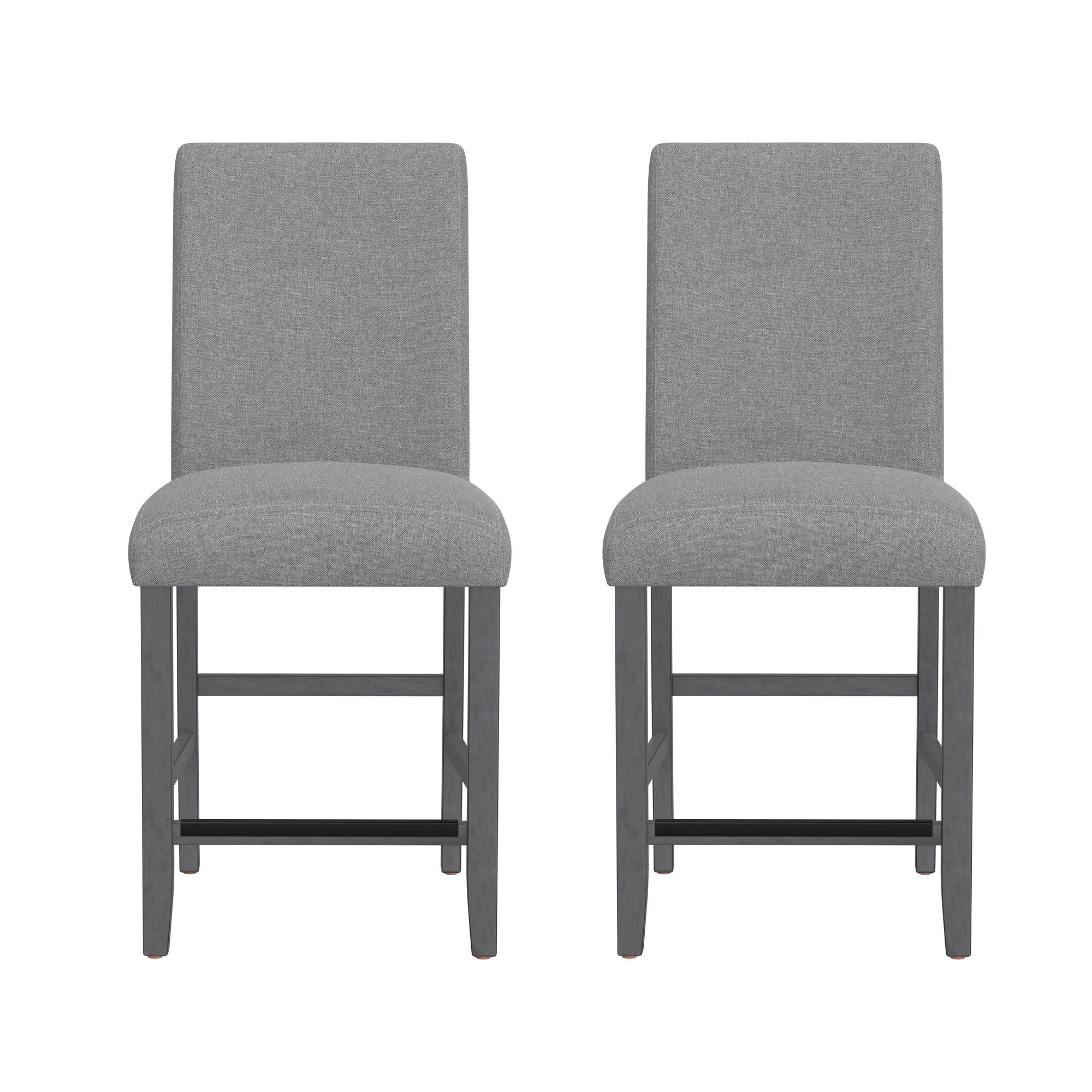 Zeph - Upholstered Barstools (Set of 2) - Gray