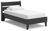 Socalle - Panel Platform Bed Black Twin by Millennium® by Ashley | Bel Furniture