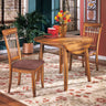 Berringer - Drop Leaf Table Set Dark Brown 3 Pc. - Drop Leaf Table, 2 Upholstered Side Chairs by Ashley® | Bel Furniture