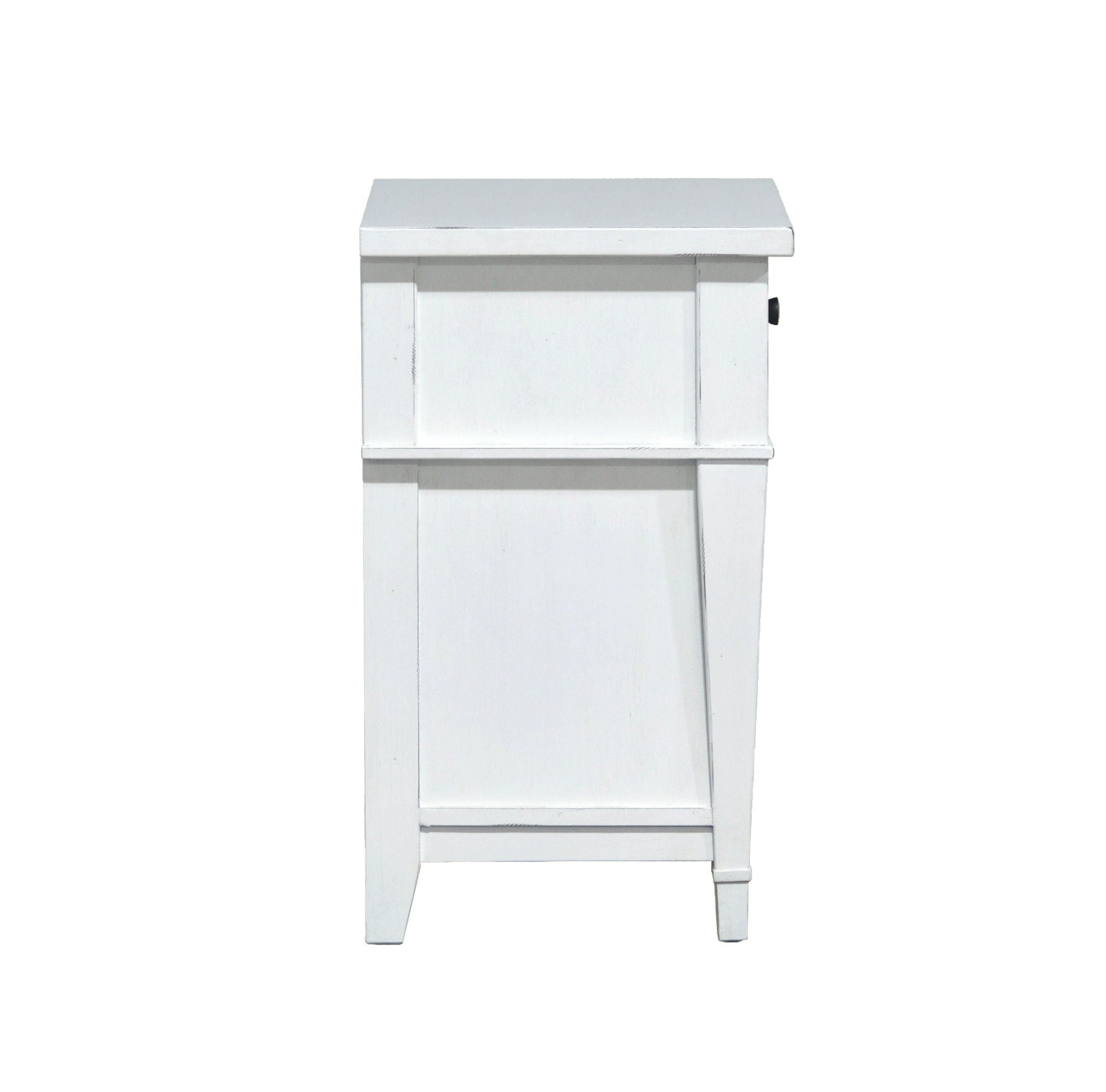 Coastal 1 Drawer Nightstand - White