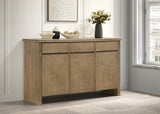 Adina - 2-Door Sideboard Server - Distressed Light Brown by Coaster Fine Furniture | Bel Furniture