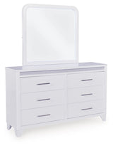 Jarlee - White - Dresser And Mirror by Signature Design by Ashley® | Bel Furniture