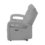 Isolde - Power Reclining Sofa, LED Lighting - Gray