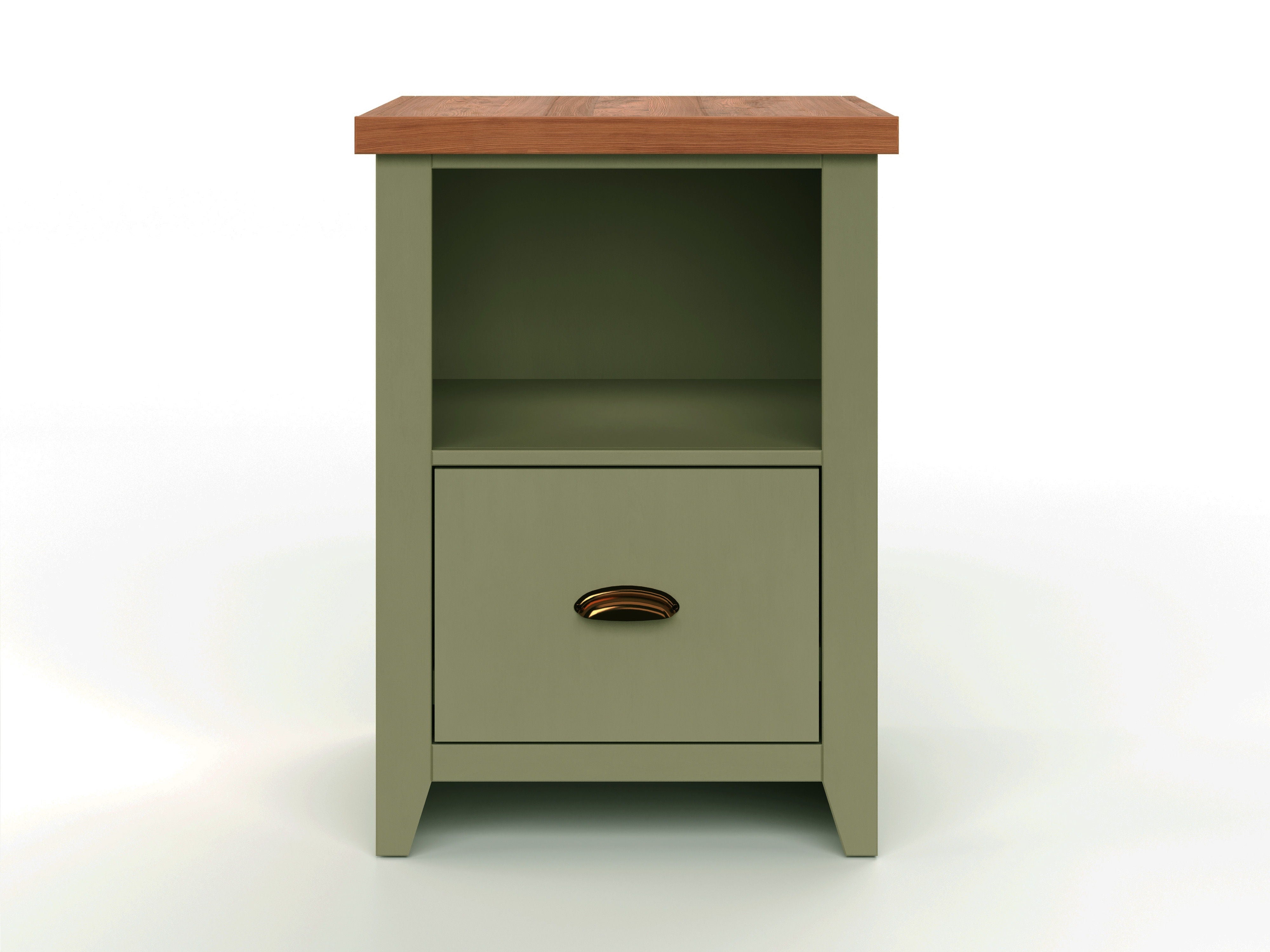 Vineyard - Drawer File - Sage Green, Fruitwood