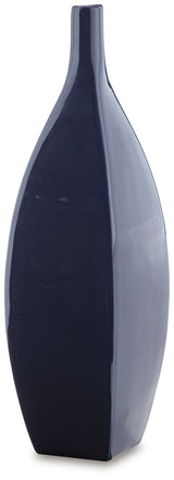Abtinson - Vase Blue 6.25"W x 4.75"D x 16"H by Signature Design by Ashley® | Bel Furniture