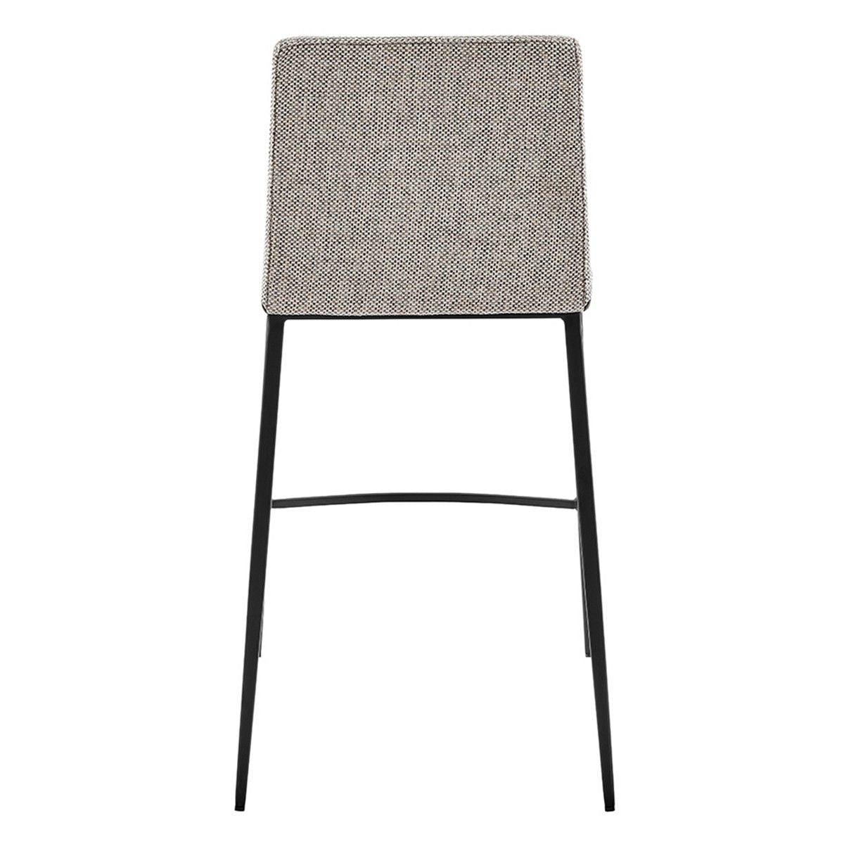 Low Back Counter Height Bar Chairs (Set of 2) - Gray / Black