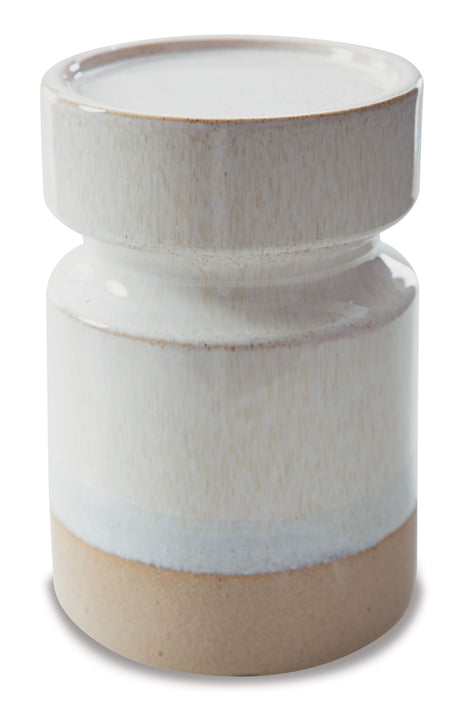 Hurston - Ivory / Brown - Candle Holder Set (Set of 3) by Signature Design by Ashley® | Bel Furniture