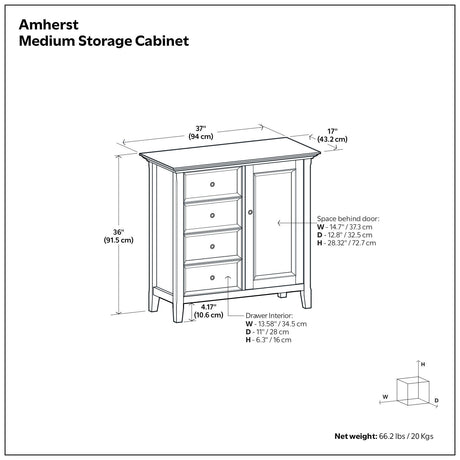 Amherst - Handcrafted Medium Storage Cabinet - view 25